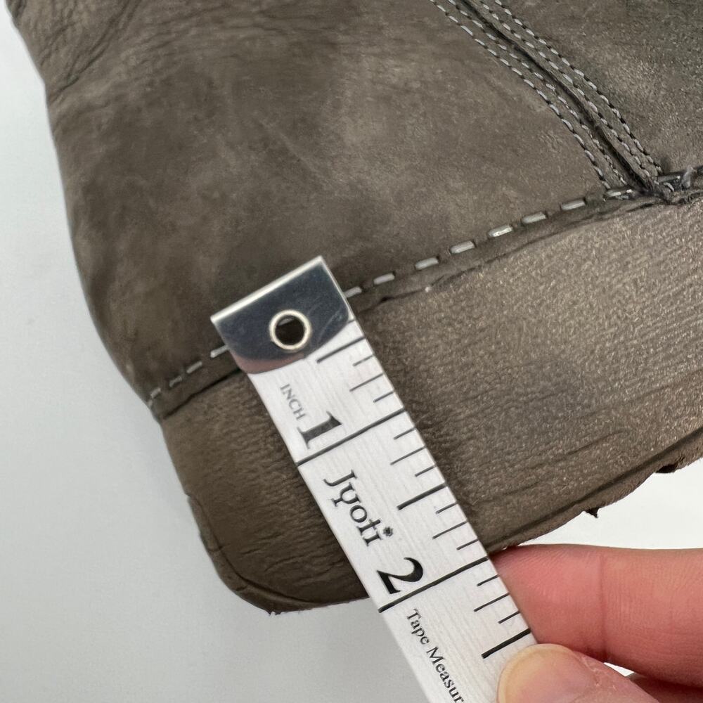 Dansko Caley Wedge Bootie Womens EU 41 US 10.5-11 Gray Nubuck Leather Ruched - Picture 12 of 15